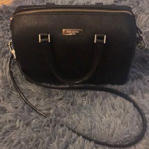 Black Kate Spade Crossbody Bag 100% Leather